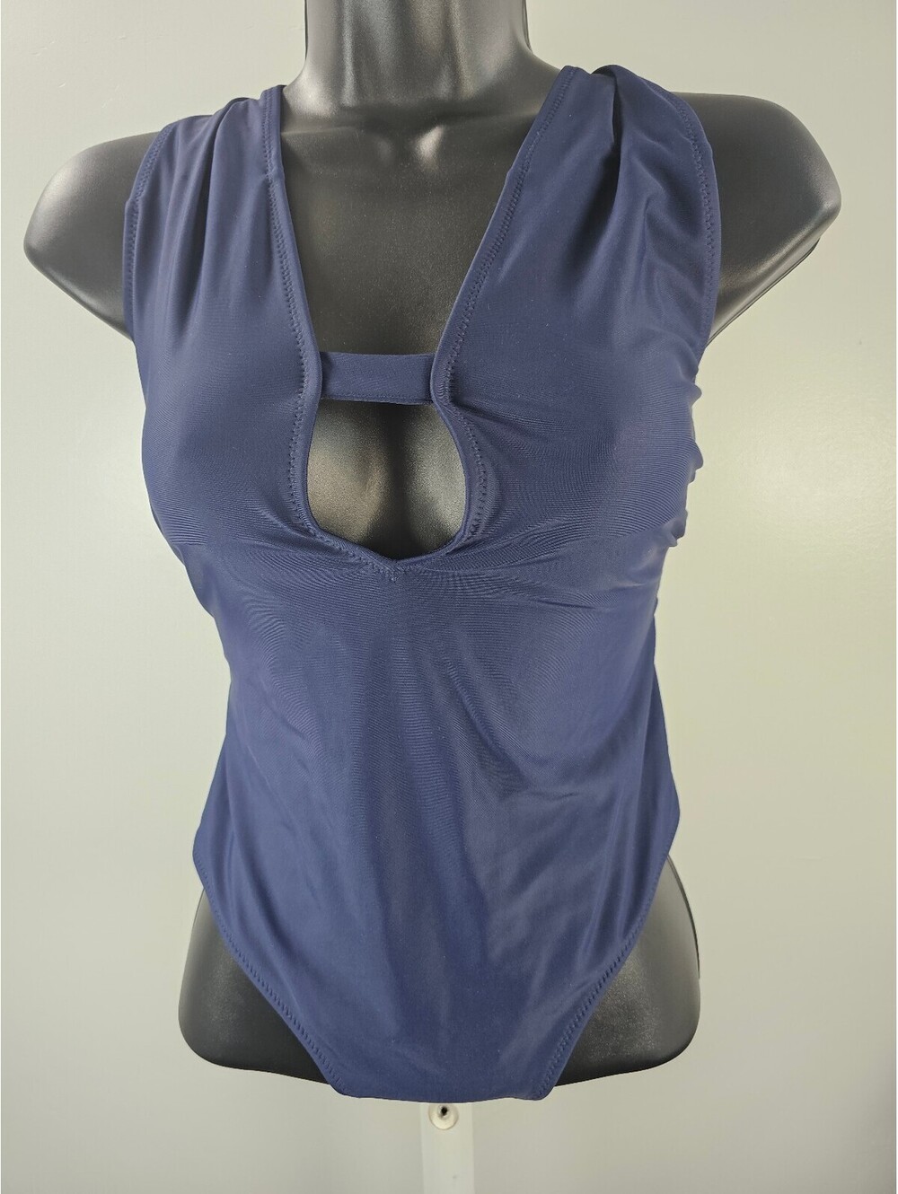 Cupshe Navy Blue One Piece Swimsuit with Keyhole Detail Size M
